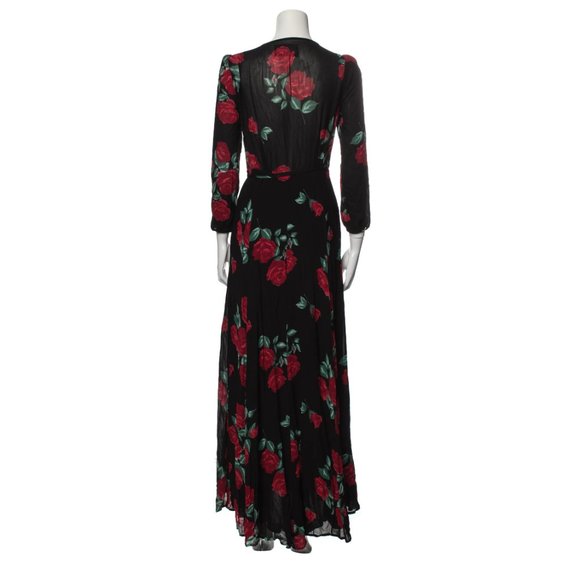 Reformation Milan Hera Carnation Maxi Wrap Dress - Picture 12 of 15